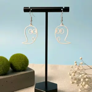 Ghost Earrings Handmade Halloween Cute Ghost-Shaped Earrings