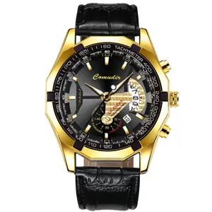 Men's Automatic Movement Watch with Calendar, Waterproof, Luminous, Large Dial