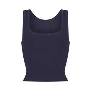 COTTON RIB TANK | NAVY