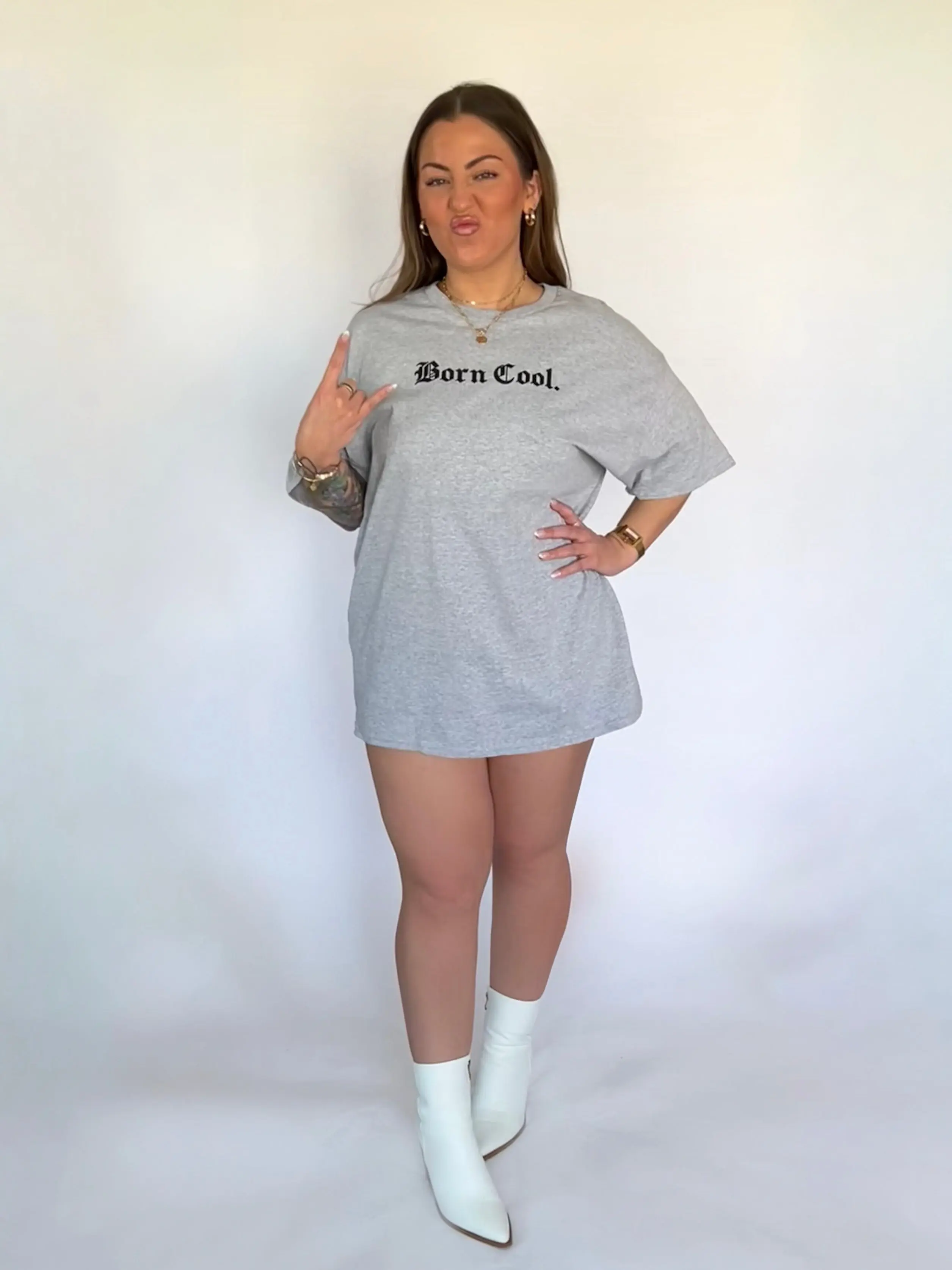 Gildan Born Cool Tee - Unisex Heavy Cotton T-Shirt with Oversized Fit and True to Size Sizing