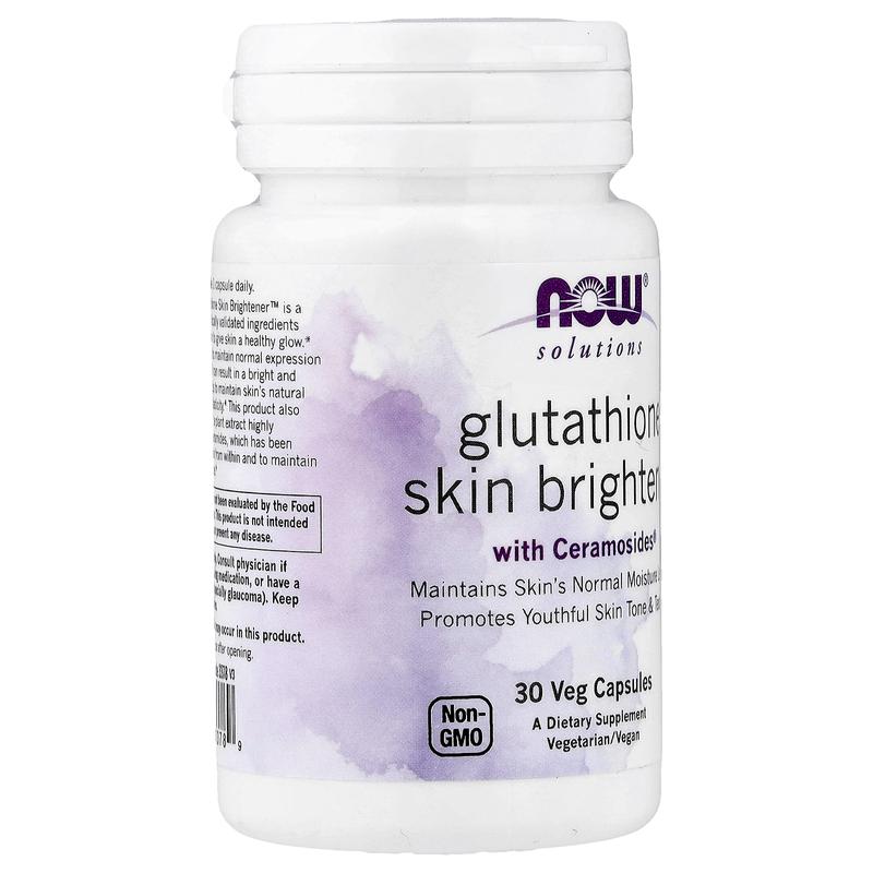 NOW Foods Solutions, Glutathione Skin Brightener™, 30 Veg Capsules
