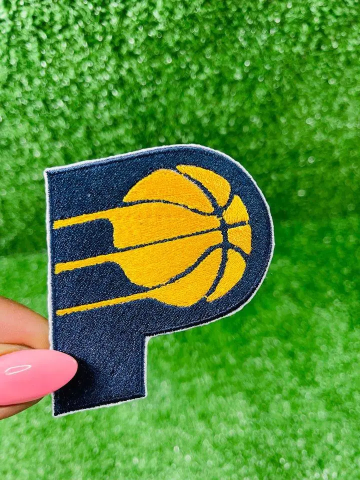 Indiana Pacers Inspired Embroidered Iron-On Patch - High-Quality 3-Inch Logo for Heat Press or Iron Application - Perfect for Any Garment