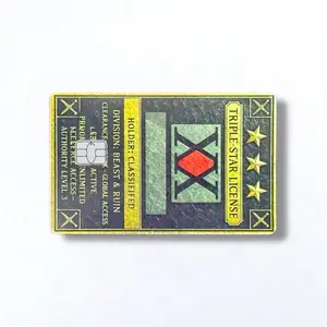 Hunter x Hunter Holographic Credit Card Sticker Debit Skin Decal Cover Black Waterproof Vinyl Easy To Apply Visual Allure