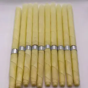 10 Pcs Beeswax Ear Wax Removal Candles Beeswax Plain Candles Cotton Swabs Protective Discs Set Earwax Remova