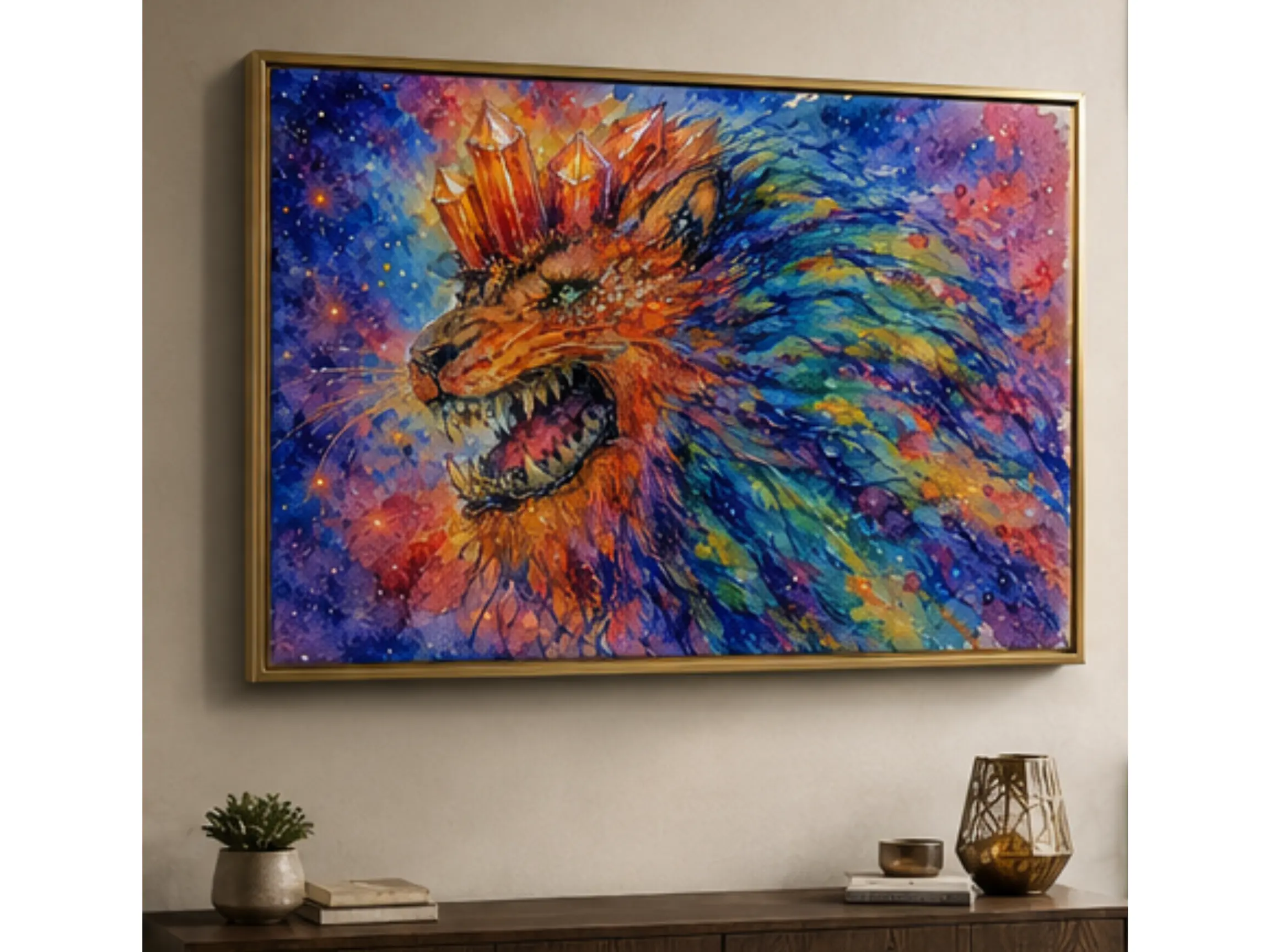 Leo – Zodiac Fine Art | Framed Canvas | Consultant Wholesale