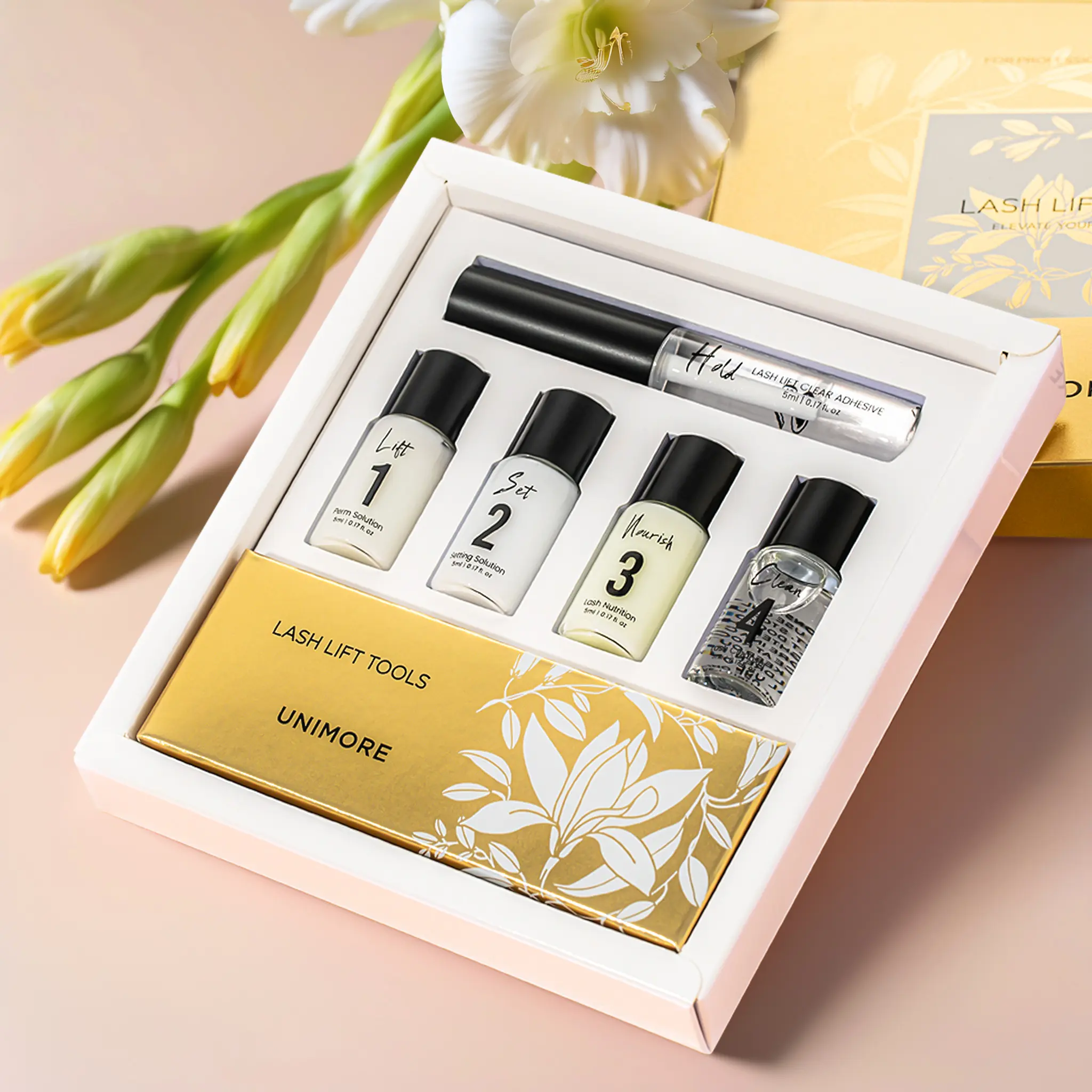 Professional Lash Lift & Brow Lamination Kit - Salon-Quality At-Home Set with Eyelash Tinting Tools