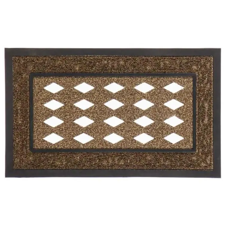 Decorative Brown Scroll Sassafras Doormat Tray