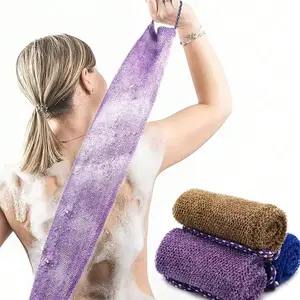 African Mesh Exfoliating Towel Set, Dual-Sided Design, Gentle/lightweight Exfoliation, Effective Body Cleaning, Blue/ Colors, Exfoliating Bath Sponge, Body Back Scrubber, Exfoliating Bath Washcloth