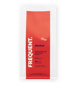 Frequent Coffee | Sidekick Decaf | Sugarcane Decaffeinated Coffee | Huila Colombia | Medium Roast | 100% Arabica Coffee