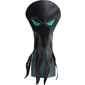 Craftsman Golf Octopus with Green Eyes Black Golf Driver Headcover Fits up to 460cc