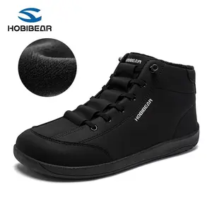 HOBIBEAR Women's & Men's High-Top Leather Barefoot Shoes | Wide-Toe Shoes | High-Top Leather