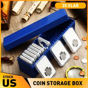 Coin Storage Collection Case Box for 20 PCGS NGC PCCB PMGab Slab Coin Holders