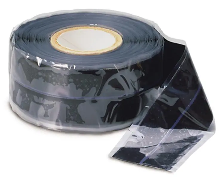 212 MAIN HTP-1010 Self-Bonding Silicone Glue Tape - 1 in x 10 ft Black High Temperature Resistant Insulation Seal Tape for DIY Scrapbooking, Stamping Projects