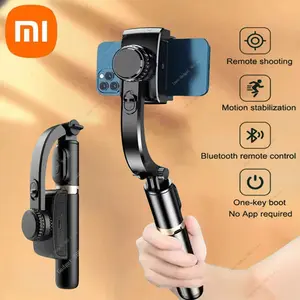 Xiaomi Selfie Stick 1045mm Handheld Gimbal Stabilizer with Wireless Bluetooth LED Fill Light Extended Tripod Remote Shutter for Android iOS Smartphones