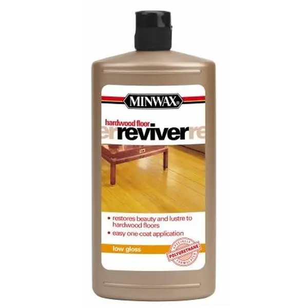 212 MAIN Low Gloss Hardwood Floor Restorer, 32oz Polyurethane Formula, Restores Luster, 1-Coat Application, 4-Pack Floor Care Solution (Minwax 609604444)