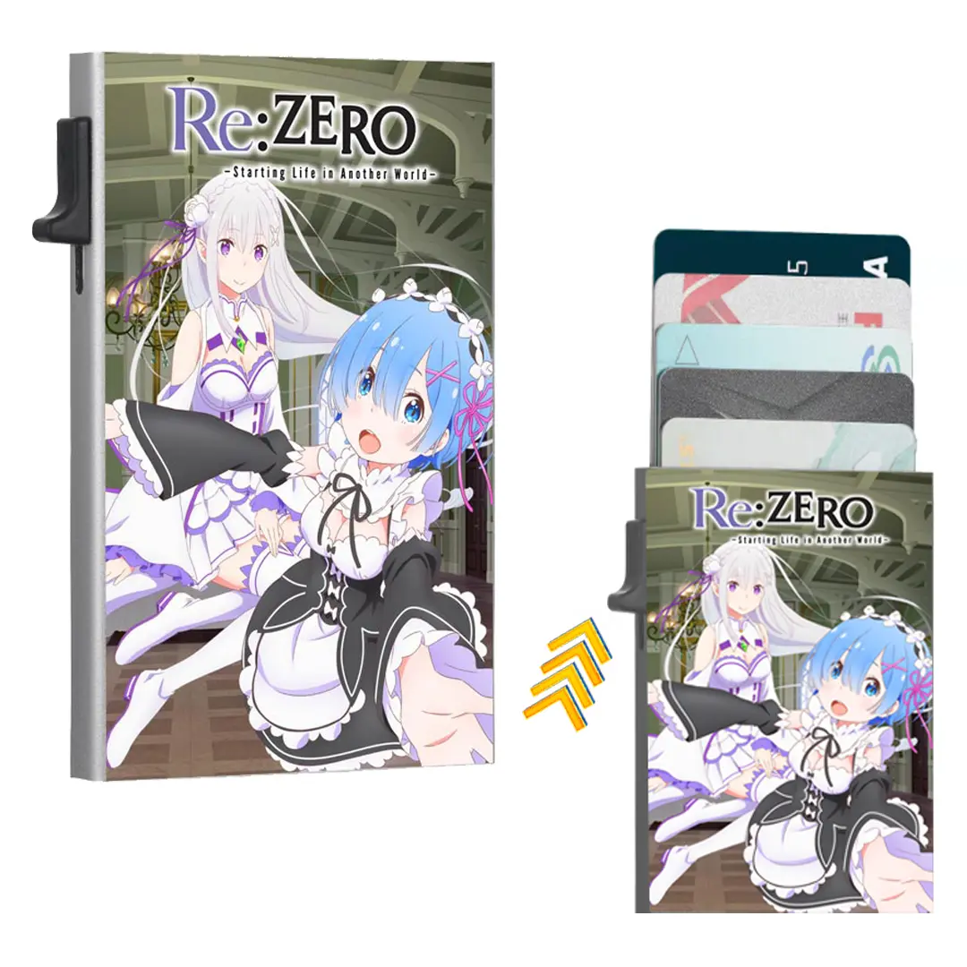 Re:Zero (ReZero) Anime Wallet Card Holder with Cash Strap Officially Licensed Brand New