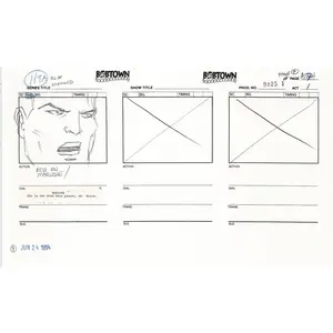 Jim Lee Wildc.a.t.s. Wildcats Production Animation Storyboard Nelvana 1994-5 D1-095