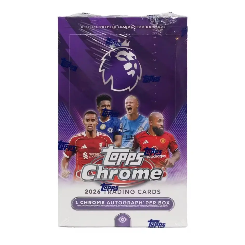 2026 Topps Chrome Premier League EPL Soccer Hobby Box