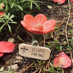 1 Pack Bee & Butterfly Water Feeder - Resin Insect Drinker Style, Decorative Outdoor Garden Station, Perfect Tool for Attracting Pollinators & Wild Bees