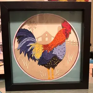 Rooster shadowbox