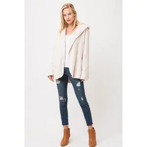 Cypress Linen Super Soft Fuzzy Jacket Comfy and Stylish