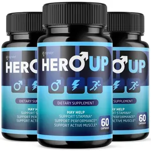 (3 Pack) Hero Up for Men Advanced Max Formula Vitamin Supplement 180 Capsules