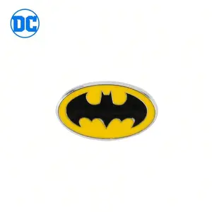 1PC Batman Pewter Enamel Pin DC Officially Licensed Superhero Logo Metal Badge Coats Bags Brooches Halloween Newyear Christmas Gifts for Fans