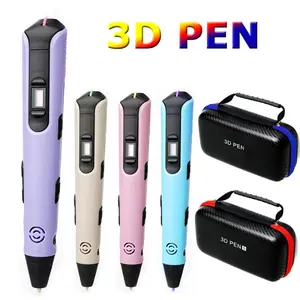New 3D Printing Pen Children DIY Painting Toys Upgraded LCD Screen Creative Handmade Toys Niche Holiday Gift 9M PLA