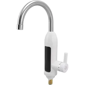110V Hot Water Heater Faucet, 3000W Tankless Water Heater, Fast Heating Electric Heater Faucet, Rotatable Tap Water Faucet with LED Digital Display for Kitchen Bathroom (US Plug