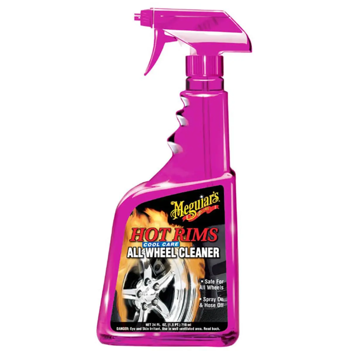 212 MAIN Meguiars 24oz Hot Rims & Cool Care All Wheel Cleaner - Highly Effective Car Tire Cleaner for Automotive Maintenance Dirt Removal
