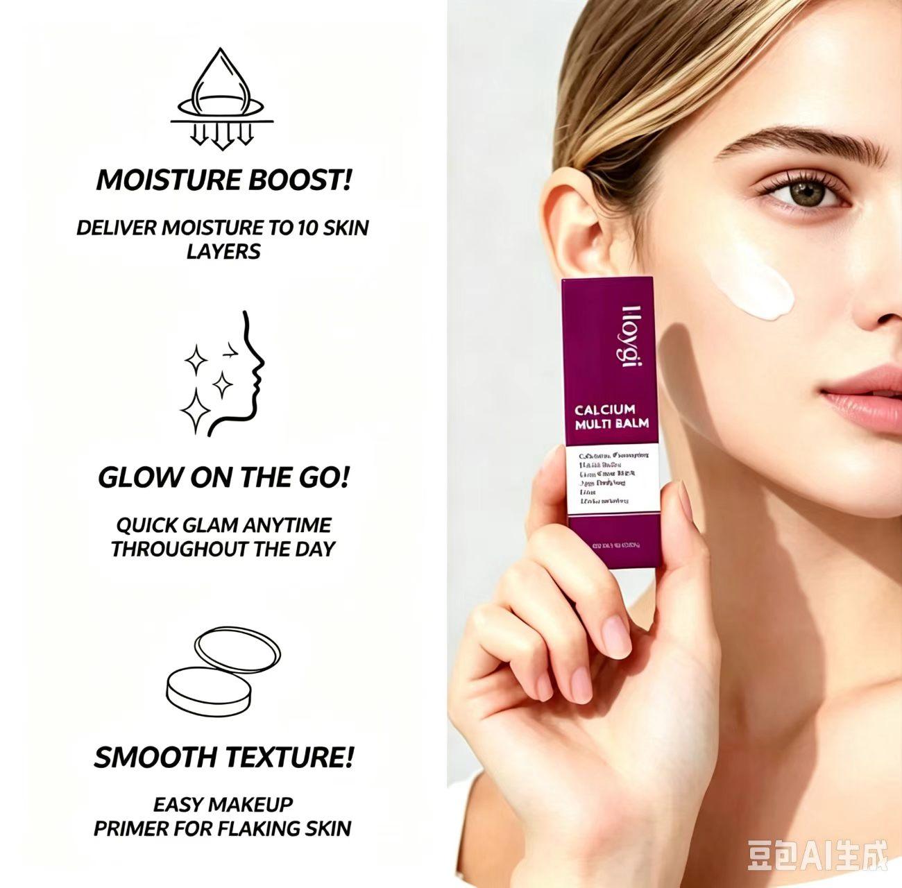 Cemenrete Calcium Volume Multi Balm 9g - Moisturizer, Boosts Collagen, Elasticity, Firmness, Single Item, Lip Moisturizer