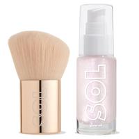 Moonstone + Kabuki Brush