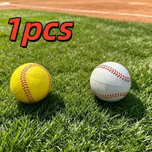 1pc PU Sponge Solid Soft Ball, Finger Training Grip Ball, Hand Strength Trainer, Elastic Exercise Equipment, Safe Baseball for Kids