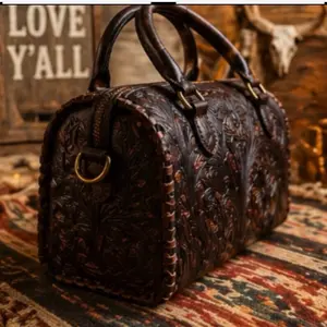 Dark brown Medium Tooled Speedy