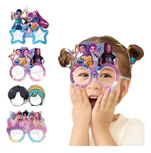 K-Pop Devil hunter 12-piece eyeglasses set for birthday party decorations, racing glasses, masks, birthday photography props, party supplies.