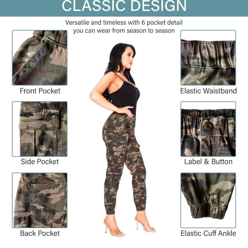 Military Women’s Cargo Pants XL Camo Fabric