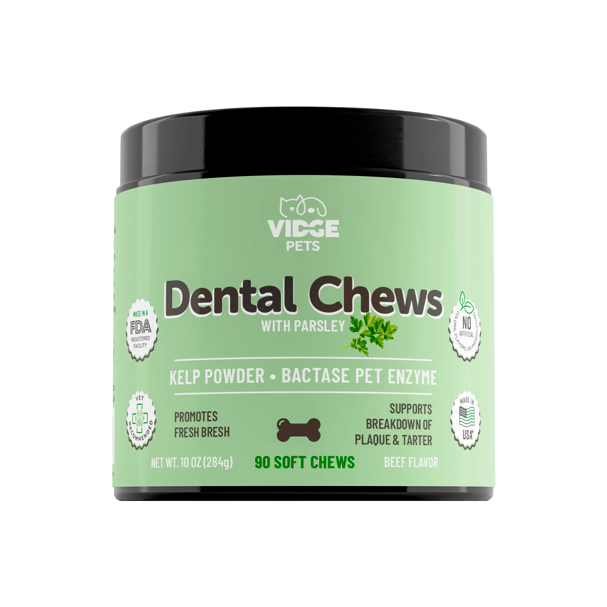 Dog Dental Chews - Natural Kelp Infused, Supports Oral Health, Reduces Plaque
