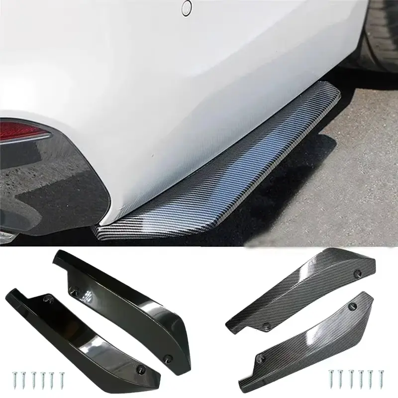 Universal Car Bumper Accessories - Front Rear Bumper Strip, Lip Spoiler, Diffuser Splitter, Scratch Protector, Carbon Fiber Winglets, Side Skirt Extension | Auto Parts Accessories, Car Accessories