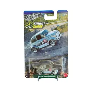 Hot Wheels ‘60s Fiat a500D Modificado Metal Base Silver Series 1:64 Diecast Car