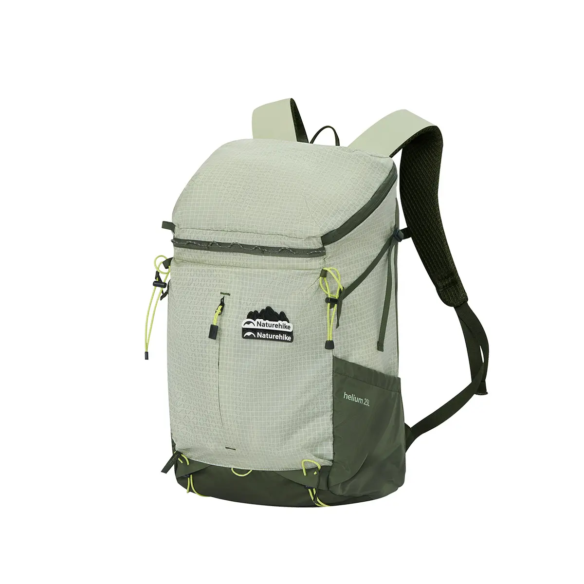 Naturehike Helium Unisex Lightweight Hiking Backpack (20L/25L) - Polymer Fabric, Adjustable Belts, Hydration Sleeve, Breathable Back Panel, Water-Resistant Daypack for Hiking Trips, Outdoor Sports