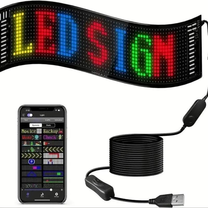 RGB LED Matrix Pixel Car Light