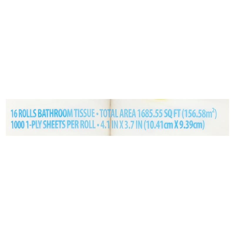 (3 pack) Great Value 1000 Bath Tissue Rolls, 16 Rolls