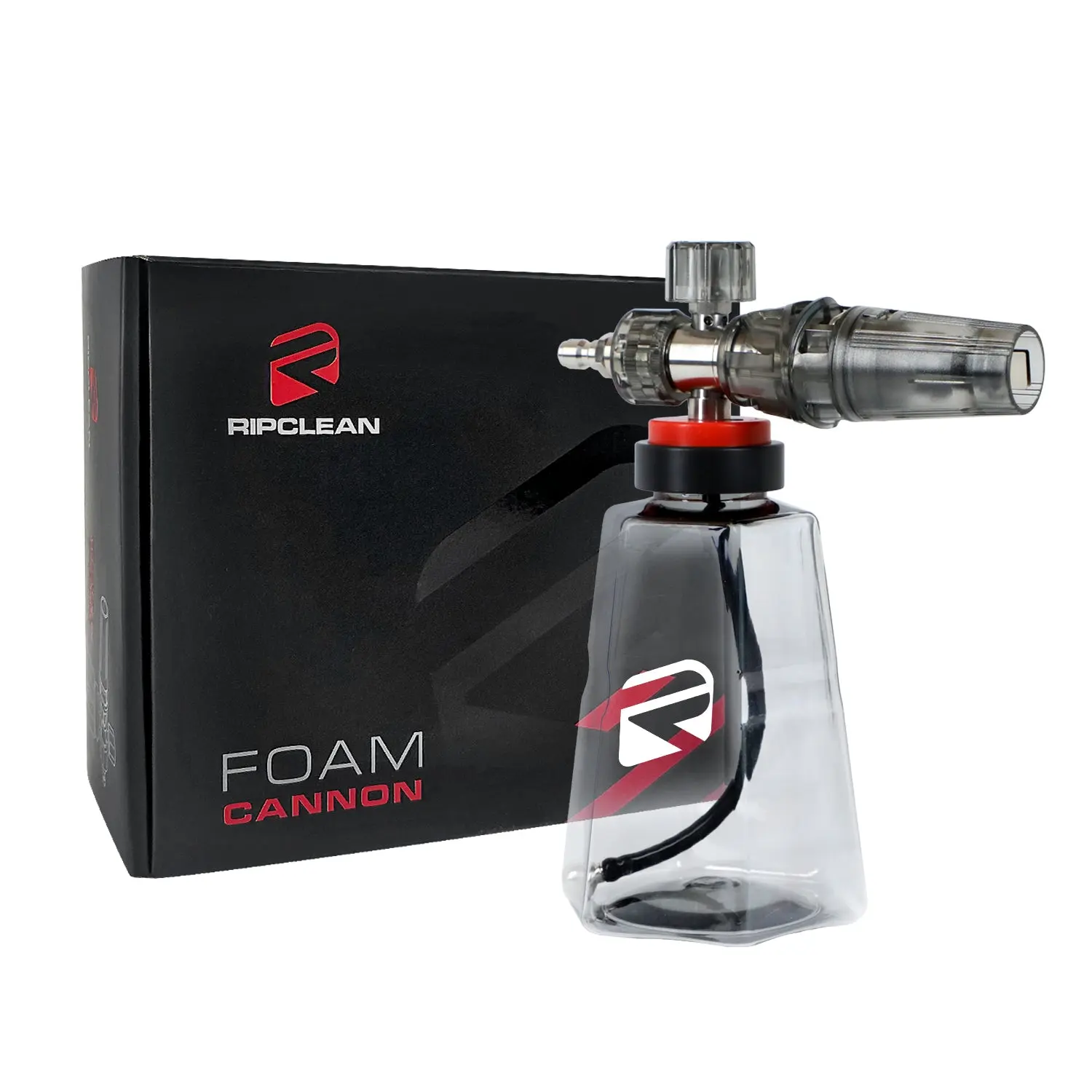 RIPCLEAN Snow Foam Cannon 4.0 - 33oz Stainless Steel Pressure Washer Gun Car Wash Accessory, Detailing Product with 2" Wide Mouth, Quick-Release Attach, Easy Connect for DIY Care Thick Foam on Cars Trucks