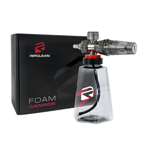 RIPCLEAN Snow Foam Cannon 4.0 - 33oz Stainless Steel Car Wash Equipment, Pressure Washer Gun Detailing Product with 2" Wide Mouth, Quick-Release Attach, 1/4 Inch Female Adapter, Adjustable Foam Density for Cars Trucks
