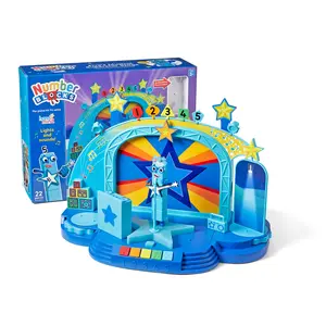 hand2mind Numberblock Five’s Musical Superstar Stage, Play Figure Playsets, Music Toys, Numbers for Toddlers, Counting Math Toys, Preschool Learning Toys, Birthday Gifts for Kids