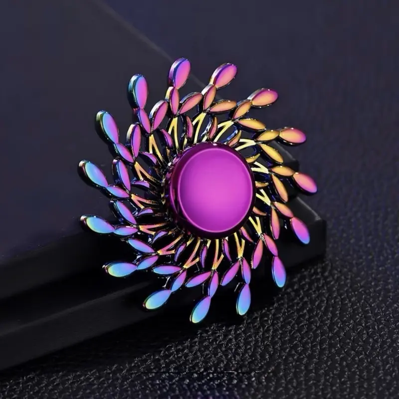 Stress Relief Quiet Metal Fidget Spinner - Relax Toy for, Durable & Focus-Enhancing Gadget, Mixed Colors