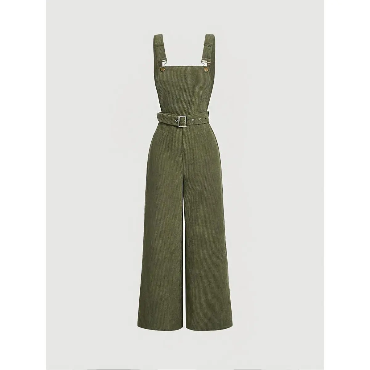 Exquisite 2026 Women's Casual Corduroy Overalls, Adjustable Shoulder Straps Loose Fit Pantsuit Comfortable Style Elastic Waist Long Pants, Classy, Every Season, Wardrobe Essential, Modern, Contemporary, Seasonless