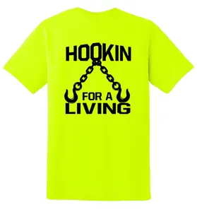 Hookin For a Living T-Shirt | Funny Blue Collar Work Shirt