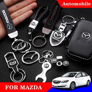 Mazda Car Metal Keychain, Luxury Style, Scratch-Resistant Wear-Resistant Lost Prevention Design, Creative Universal Key Chain Gift