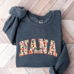Floral Nana Sweatshirt and Hoodie, Cute Nana Sweatshirt, Mother's Day Gift, Mommy Shirt, New Mom Gift, Gift for Mother, Nana Shirt Womenswear Tops